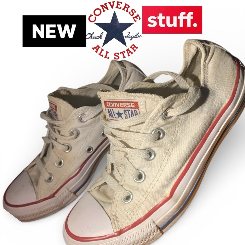 Converse Women’s Off-White Canvas Sneakers